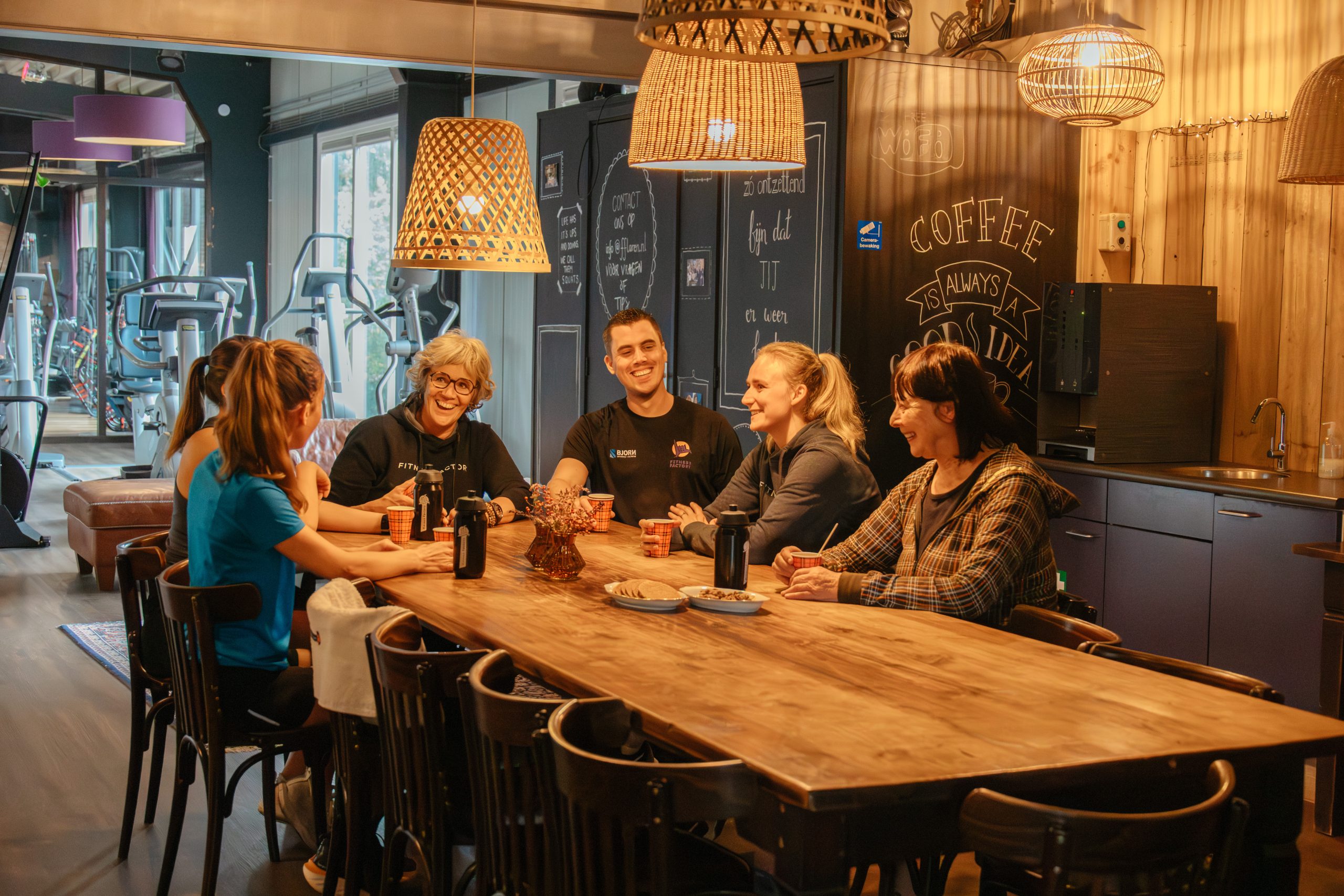 fitness factory -174 Onze club staat bekend om de gemoedelijke sfeer.
